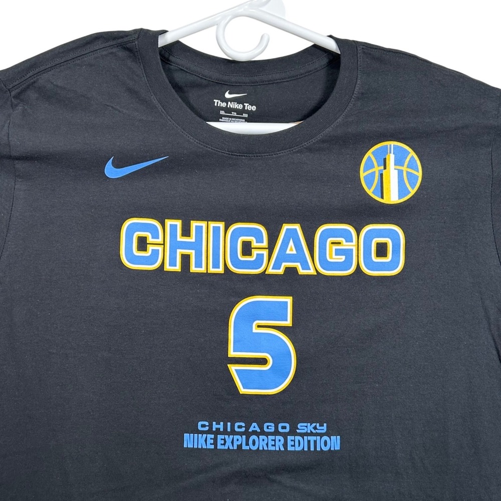 Nike Chicago Sky Angel Reese Explorer Edition T-Shirt Black XXL WNBA New
